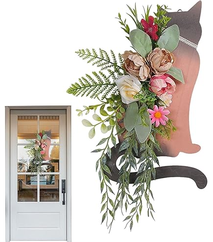 Amazon.co.jp: ムーンハロウィンリース 猫とハロウィーンの月の