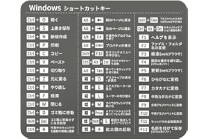 ZI:L（ジール） ショートカットキー シール 日本語 一覧 Windows ステッカー (ダークグレー)