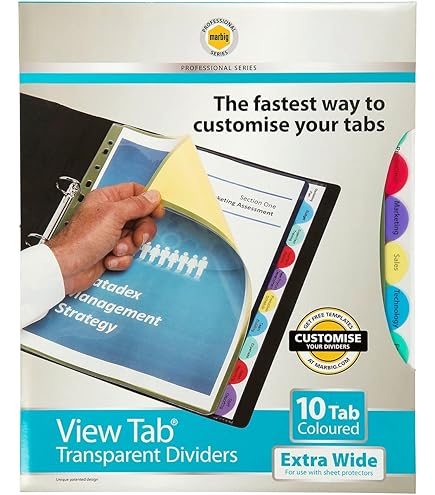 Q-Connect Extra Wide Index A-Z 20 Part Reinforced Board