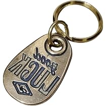 GOOD LUCK 記念メダル 型チャーム Amazon.co.jp: [YUWENW] キーホルダー GOOD LUCK 1個セット アメリカン