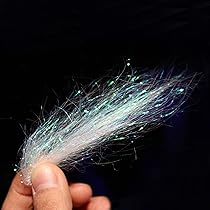 thumbnail image 2 of 4g Holographic Silver Ice Dub 10cm Fly Tying Dubbing Materials Synthetic Fibers 2 of 11