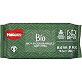 Huggies Bio Baby Wipes 256 Count (4 x 64 Pack) - Packaging May Vary
