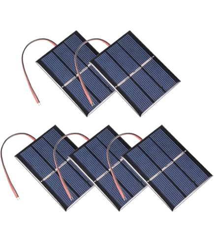 Amazon | uxcell ソーラーパネル 1.5V 0.65W ブラック グリーン 1個