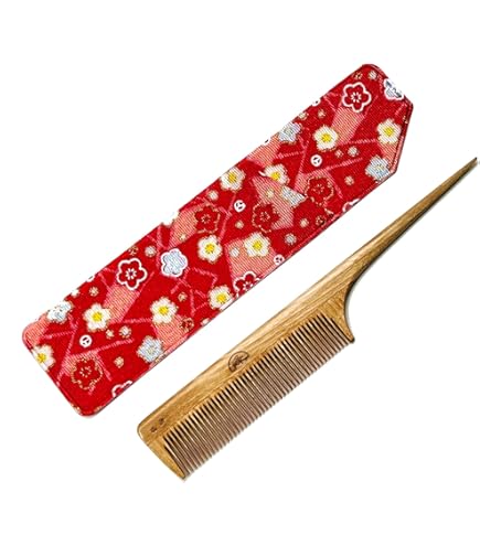 Amazon | 本つげ 「黄楊櫛」セットくし（小） 椿油仕立【つげ櫛