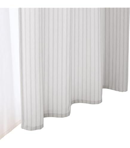 Amazon｜無印良品 麻平織ノンプリーツカーテン ライトベージュ 幅100