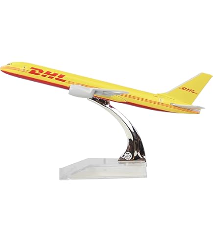 24-Hours DHL Boeing 737 Model Airplane - 18" LED Light Display With Sound Control