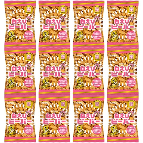 Amazon.co.jp: 北陸製菓 【北陸限定】白えびビーバー 78gX12袋