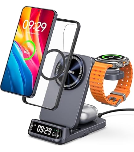 Amazon.co.jp: ワイヤレス充電器 置くだけ 3in1 QI急速 : 家電＆カメラ