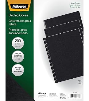 HOUYEE 200 Pack Clear Binding Presentation Covers, PVC Report