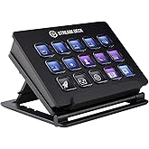 Elgato Stream Deck Corsair 10GAA9901 - Live Content Creation Controller with 15 Customizable LCD Keys, Adjustable Stand, for 