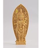 Amazon.co.jp: 極小仏 馬頭観音 14.2cm（木製：ツゲ 金泥仕上）＿