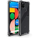 【Amazon限定ブランド】Pixel4A 5G ケース クリア (5Gモデル対応) - スマホケース Google Pixel 4A 5G 背面PC+TPUバンパー Arae 四隅滑り止め 黄変防止 ストラップホール付き 2020新型 適応用 透明