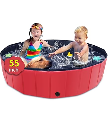 2-in-1 Baby Beach Pool & Blanket - 6.5ft Foldable Kiddie Pool With Toys