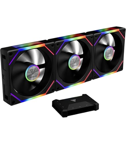 Amazon | GAMDIAS ARGB対応 120mmFAN 4個セット(制御コントローラ