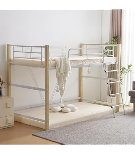 Amazon｜ロフトベッド パイプベッド シングル 耐荷重150kg 高さ140cm