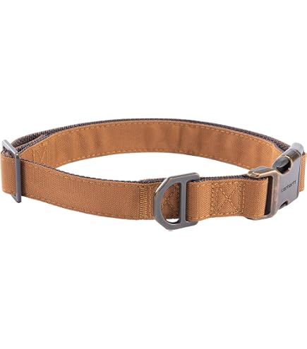 Amazon | Carhartt Pet 完全調節可能 ワイドウェビングカラー 犬用