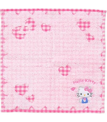 Amazon｜ハローキティ[ミニタオル]巾着入りタオルハンカチ/モノクロ