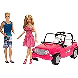 【Amazon.co.jp 限定】バービー(Barbie) バービーとケン ビーチクルーザー 【着せ替え人形・のりもの 】【ドール、アクセサリー付き】【3歳~】CJD12