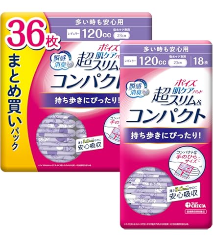 Amazon | 【まとめ買い】ポイズ 肌ケアパッド 超スリム&コンパクト 2.5