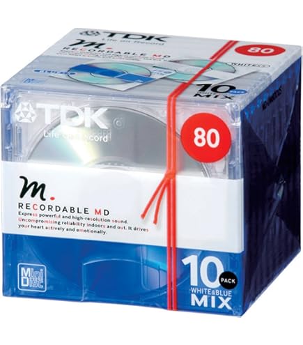 Amazon | Victor ミニディスク 80分 CLEARシリーズ シルバー 10枚 MD