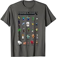 Amazon | Minecraft Items Textbook Tシャツ | Tシャツ・カットソー 通販