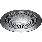 ベストコ 直火 焼肉 グリル プレート カロリーオフ 丸型 33cm ND-5081 マーブルダイヤモンドコート