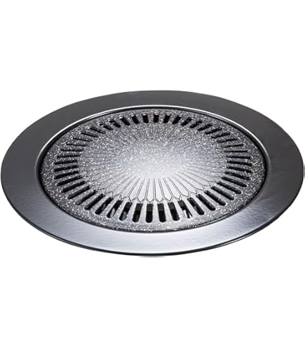 Amazon.co.jp: 水晶焼肉用プレート φ300×H25 焼肉 遠赤外線 韓国食器