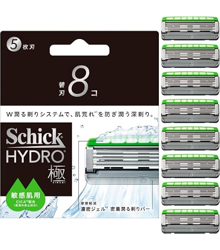 Amazon.co.jp: Schick(シック) ハイドロ極パワー 敏感肌 替刃（8コ