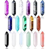 20pcs Natural Crystal Heart Love-Shaped Healing Stones Polished Rocks Cute  Mini Palm Chakra Gemstones Reiki Energy Balancing Stone for Meditation