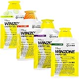 日本新薬 WINZONE（ウィンゾーン）フルマラソン完走セット 栄養補給ゼリー エナジージェル おためし4個セット（パイナップル、マスカット、オレンジ、シークワーサー） マラソン 補給食
