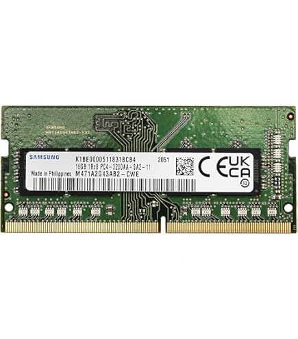Amazon.co.jp: Samsung SODIMM 16GB PC4 3200 DDR4 1Rx8 M471A2G43AB2