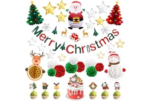 クリスマス 飾り ガーランド 飾り付け 豪華37点フルセット おしゃれ 壁飾り クリスマス 装飾 かわいい merry christmas ペナント ペーパーフラワー スターシール ハニカムボール 提灯 ぶら下げ かざり サンタクロース クリスマスツ