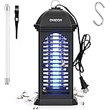OVICON 電撃殺虫器 コバエ取り 捕虫器 モスキートランタン 蚊取り 6W UV光源吸引式 360°強力蚊除け 電撃殺虫灯 防虫ランタン ハエとり器 ユスリカ 小バエ取り 虫取り ライト 虫捕り 誘虫灯 電気殺虫機 モスキートライト 蚊取機 電撃