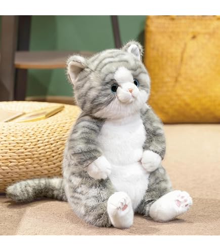 BESTEVER Cat Plush Toy, Realistic Kitty, Hand Resized, Paw