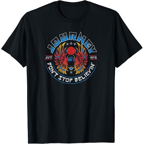 Amazon | Journey 50th Anniversary Music Album Art Vintage Band T