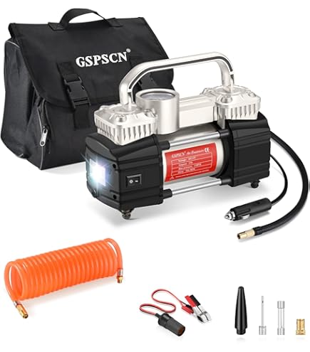 Amazon | GSPSCN ポータブル 12V エアコンプレッサーポンプ