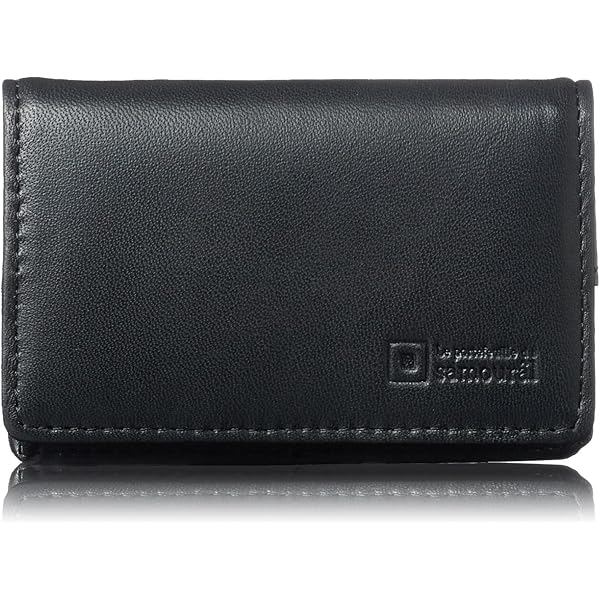 Amazon | [Bokkow] 財布 メンズ 二つ折り 縦型 カーボンレザー