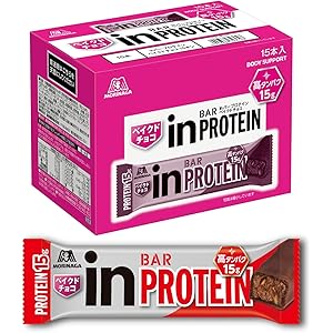 [Amazon限定ブランド]BODY SUPPORT W inバー プロテイン ベイクドチョコ (15本入×1箱) プロ…