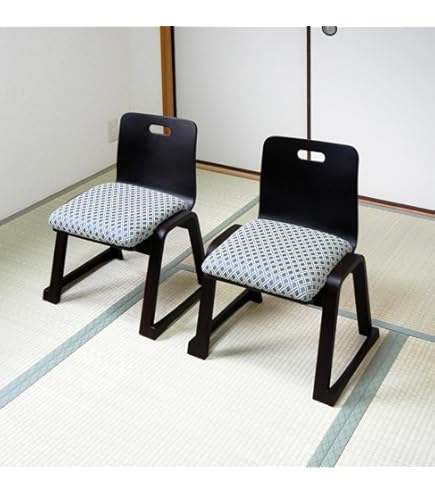 Amazon｜和室用椅子 和柄タイプ 折り畳み式 御仏前にも使える座面高さ