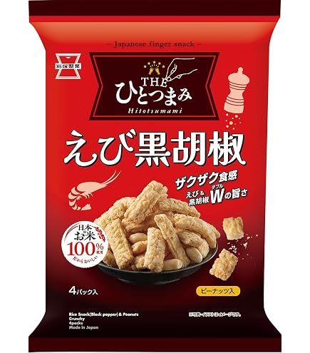 Amazon.co.jp: 岩塚製菓 THEひとつまみ えびカリ 80g×12袋 : 食品