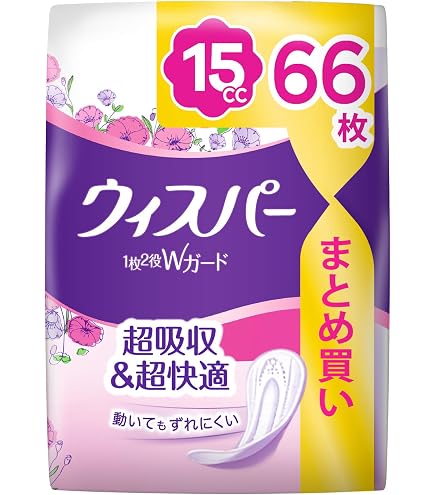 Amazon.co.jp: ウィスパー うすさら吸水 30cc 44枚 (吸水ナプキン 尿