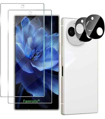 Amazon | WHskyee AQUOS R9 SH-51E 用の ガラスフィルム + カメラ