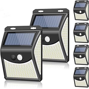 【2020最新改良版】 ZEEFO 222LED センサーライト ソーラーライト 六個セット 屋外 人感センサー自動点灯…