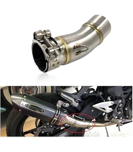 Amazon | バイクマフラー スリップオンマフラー 中間パイプ