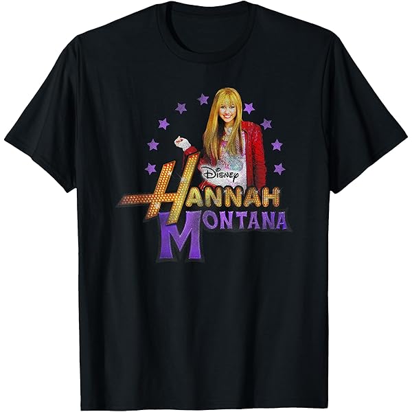 Amazon | Disney Channel Hannah Montana ロゴ Tシャツ | Tシャツ