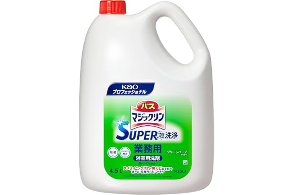 花王(Kao) KAO 【大容量】 バスマジックリン SUPER泡洗浄 4.5L 業務用 浴室用 除菌 中性 プロフェッショナル・サービス