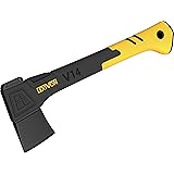 LEXIVON 斧・斧 キャンプ ・手斧、35.5cm (14インチ) 軽量ガラス繊維強化プラスチックのハンドル＆人間工学に基づいたTPRグリップ、専用カバー付き、薪割りに大活躍（LX-V14）