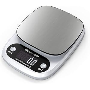 キッチンスケール 0.1g 高精度センサー デジタルクッキングスケール 5000g 電子はかり 風袋引き機能 デジタル…