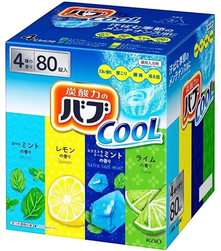 Amazon | バブ クールタイプ 薬用入浴剤 80錠入り 4種の香り×20錠