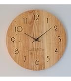 Amazon.co.jp: レムノス 掛け時計 カーヴド ウッドバーチ アナログ